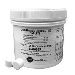 Green Klean® Chlorinated Disinfecting Tablets, 120 tablet per bottle PHMGKBLCDT655
