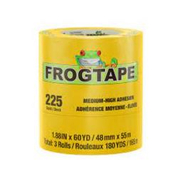 Frogtape® 225 Gold- Performance grade masking tape, 12mm x 55m, 6.1 mil, rubber adhesive, Gold color, 1 Case (96 Rolls) TASCP225