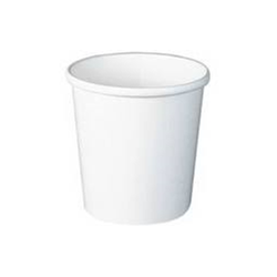 Solo H4165-2050 16 oz White Flexstyle DSP Paper Food Container (Case of 500) CU9970