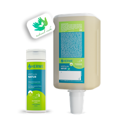 Herwe Vertulin Natur Industrial Soap, 2 Liter Cartridge, 4 per Case- removes paint and inks HWE112711