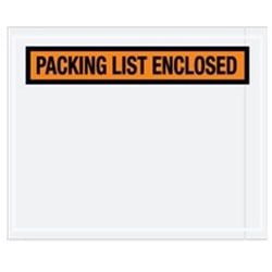 4.5 X 5.5 Packing List Envelope "Enclosed" Print At Top 1000/Case PQ-12 EPL2