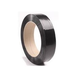 4820603B36 1/2"x 3600' .020 HAND GRADE POLYESTER STRAPPING 600 BREAK STRENGTH 2 COILS/CS 16 x 3 CORE BLACK STP6003