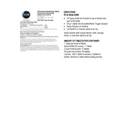 GK Chlorinated Tablets Label MCMCTLABEL