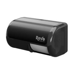 Revo Twin Hi Capacity Small Core, Bath Tissue Dispenser, Black Finish, Each DISP571405A