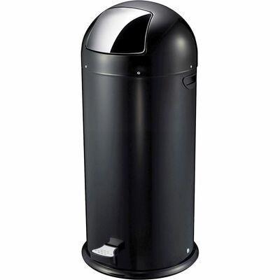 Genuine Joe Stainless Steel Trash Can, 30 Gallon, 31.5 Height x 20  Diameter - Stainless Steel - Silver 