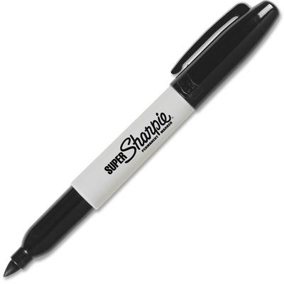 Sharpie® Brush Tip Pens, Fine Brush Tip, Black, Dozen