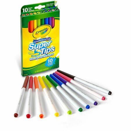 Crayola Washable Markers, Nontoxic, Super Tips - 20 markers