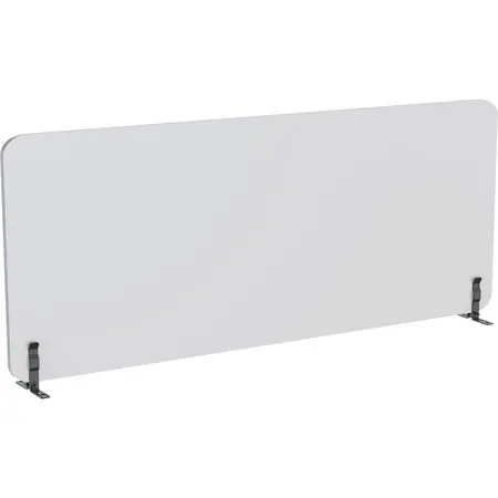 Adjustable desk divider clamp