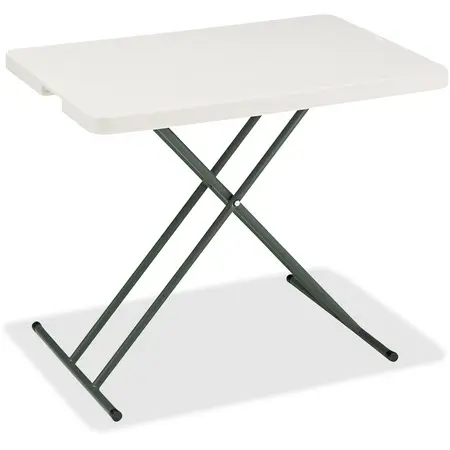 White ironing board with black metal legs