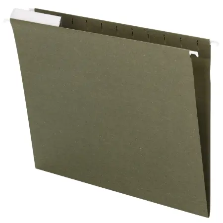 Wholesale Hanging File Folder: Discounts on Smead Hanging File Folder, 1/3-Cut Tab, 100% Recycled, Letter Size, Green, 25 per Box (64039) SMD64039