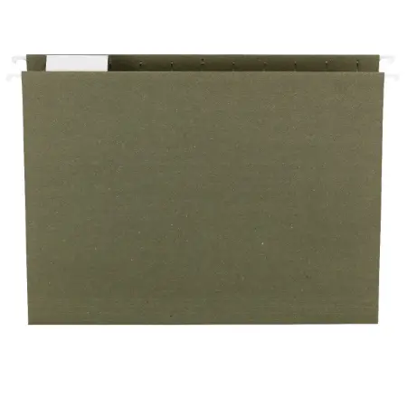 Wholesale Hanging File Folder: Discounts on Smead Hanging File Folder, 1/5-Cut Tab, 100% Recycled, Letter Size, Green, 25 per Box (64077) SMD64077
