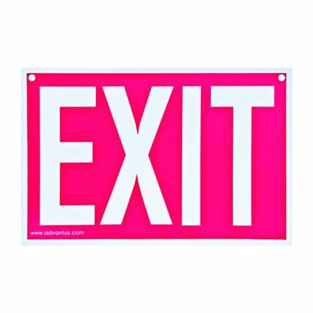 BULK Carton Exit Sign Red White 12 x 8 696 available on 10220