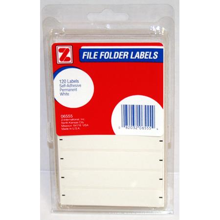 BULK Carton 120 White File Folder Labels 10257 available on 10220