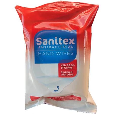 Sanitex Antibacterial Wipes- Kills 99.9% of Germs SANABWIPE99-24