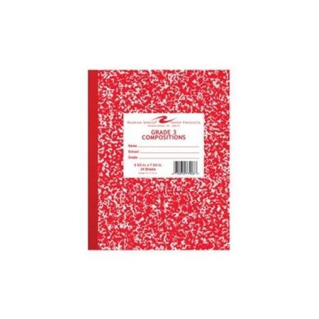 BULK Carton ROARING SPRING FLEX COMPOSITION BOOK 10x8 GRADE 3 RED MARBLE COVER 24 SHEET 144 per case 2868 available 10220
