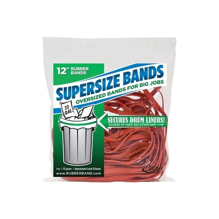 Alliance Rubber 08994 SuperSize Bands - Large 12" Heavy Duty Latex Rubber Bands - For Oversized Jobs ALL8994-BULK