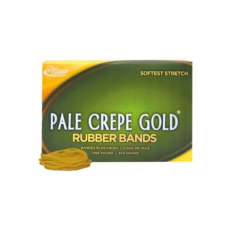 Alliance Rubber 20145 Pale Crepe Gold Rubber Bands - Size #14 ALL20145-BULK