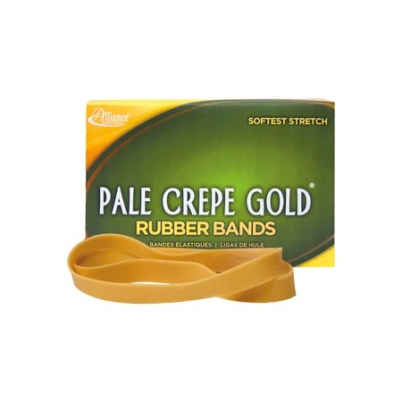 Alliance Rubber 21075 Pale Crepe Gold Rubber Bands - Size #107 ALL21075-BULK