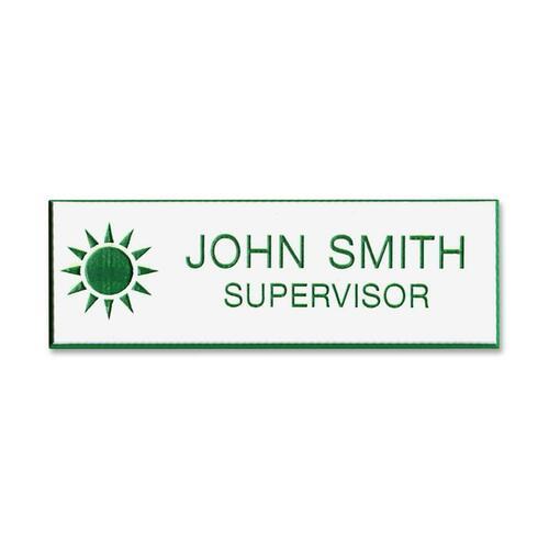 Xstamper Standard Logo Name Badges - 1 Each - 3 Width x 1 Height -  Plastic - ICC Business Products