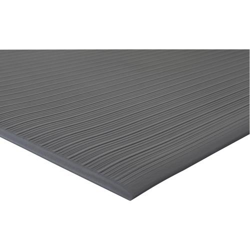 Ribbed Vinyl Anti-Fatigue Mat, 24 X 36, Black