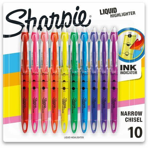 Sharpie Accent Retractable Highlighters Assorted Colors Pack Of 8 - Office  Depot