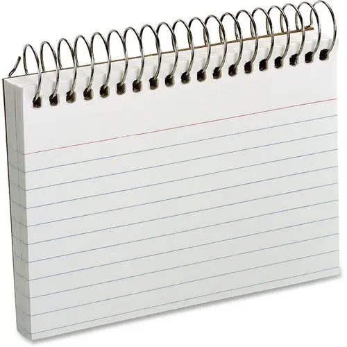 Oxford Spiral Index Cards, 3 x 5, White, 50 per pack