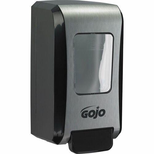 Gojo Push-Style FMX-20 Foam Soap Dispenser - 2.11 quart Capacity - Durable, Rugged, Wall Mountable, Easy-to-load - White, Gray