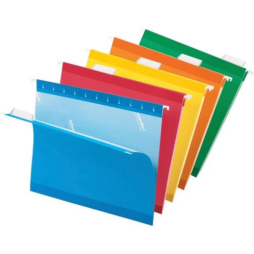 Business Source 1/5 Tab Cut Letter Recycled Hanging Folder - 8 1/2