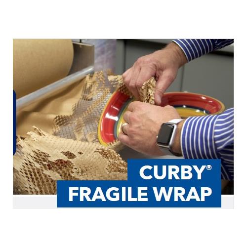 Curby® Fragile Wrap, 50# Kraft Paper, 1400 ft. expanded; 840 ft. not expanded CURBY H1002