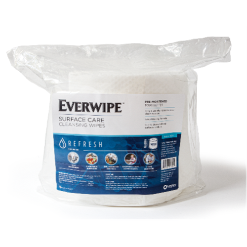 11100 Everwipe Quat Formula Cleaning Deodorizing Wet Wipes 900 Wipes Refill Per Bag 4/Case MCLG11100