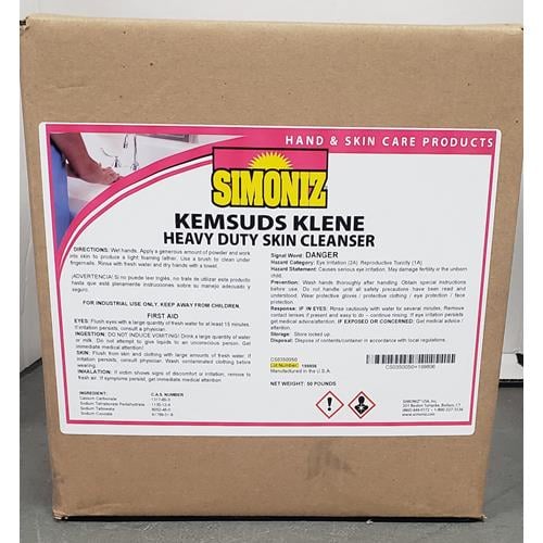 CS0350 SIMONIZ KEMSUDS KLENE "RT" 10/5# BOXES/CASE PHCK10