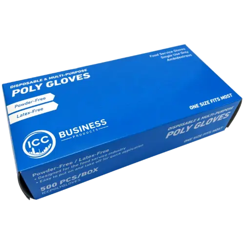 Food Gloves Disposable KingSeal Poly Elbow Length Disposable