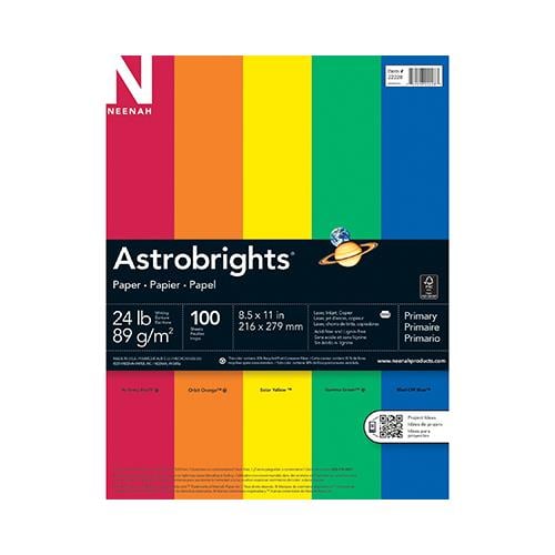 Astrobrights Primary Paper 100 ct. - The School Box Inc