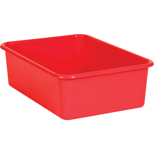 Red Large Plastic Storage Bin - TCR20404
