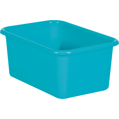 Blue Small Plastic Storage Bin - The School Box Inc