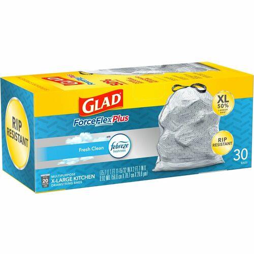 Glad 30-gal ForceFlexPlus Drawstring Bags 