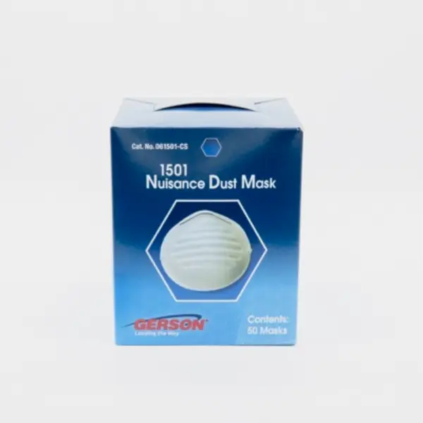 Gerson 1501 Nuisance Dust Mask - 50 Pack Dispenser For Pollen & Household Dust