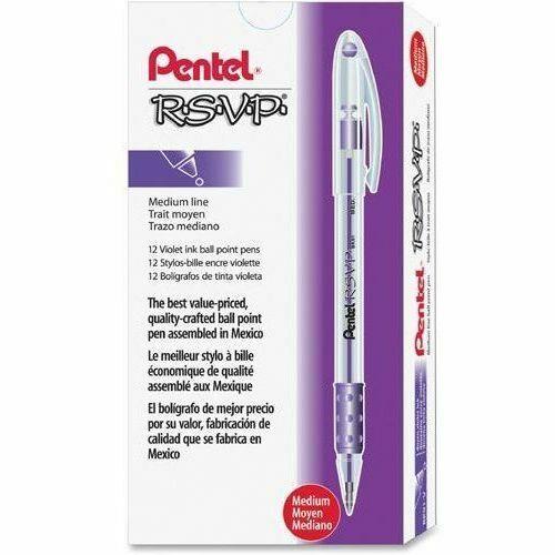 Pentel R.S.V.P. Ballpoint Pens, Medium Point, Assorted Color Ink