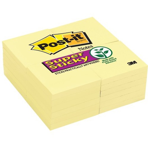 Post It Tabs Post-it Super Sticky Notes, 5 Sticky Note Pads, 3 X 3 In ...