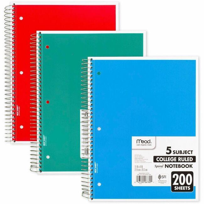 Office Depot Brand Notebook Filler Paper College Ruled 8 12 x 11 3 Hole  Punched White Pack Of 150 Sheets - Office Depot