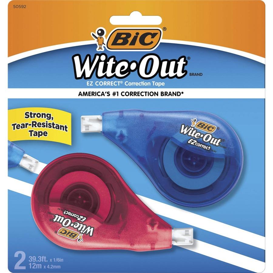 BIC Wite-Out EZ Correct Correction Tape White Pack of 6