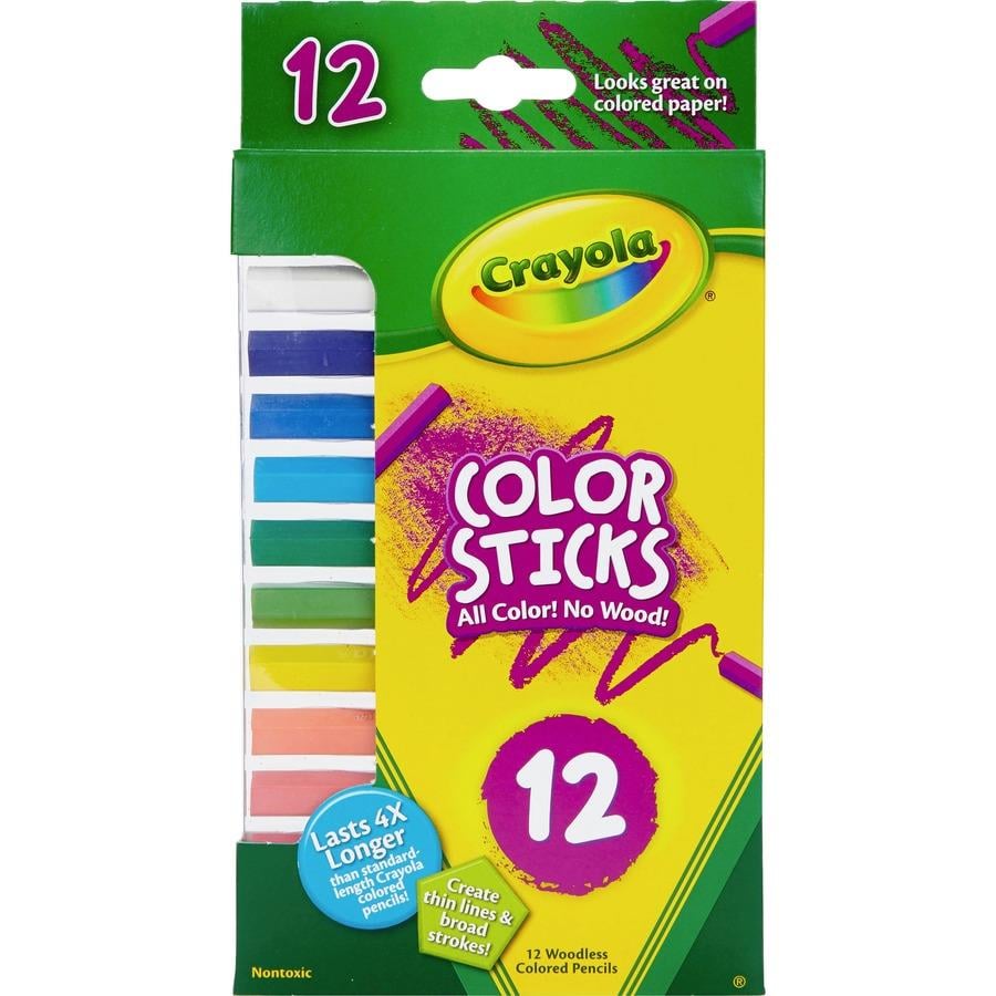 Crayola Erasable Colored Woodcase Pencils, 3.3 mm - 24 count