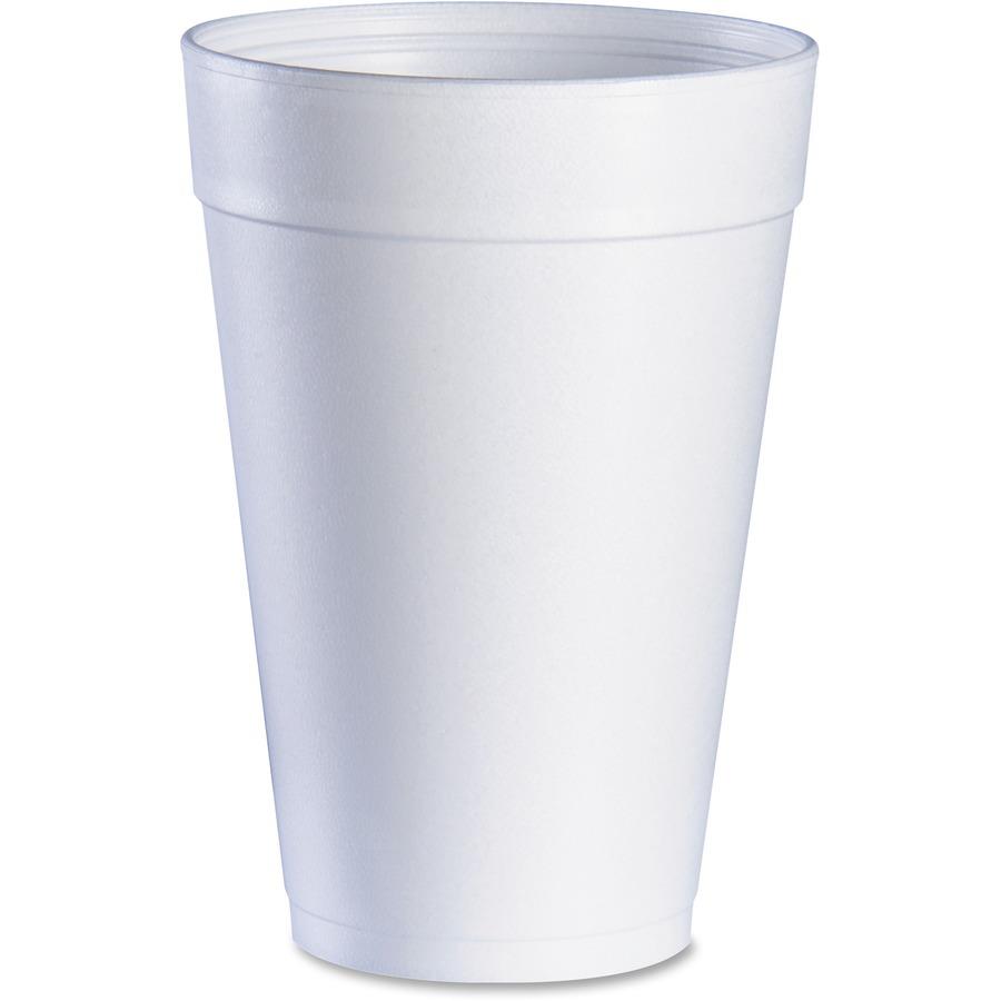 Dart 32TJ32 32 oz. White Foam Cup - 25/Pack