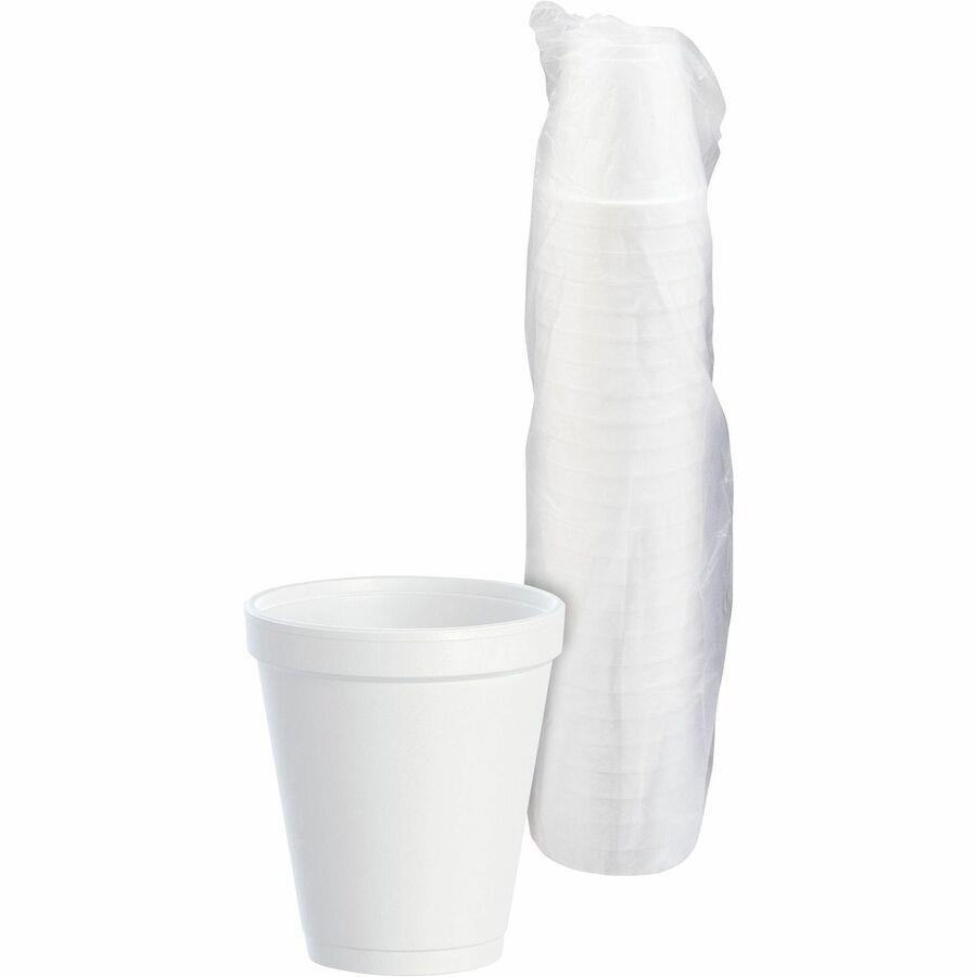 SOLO Cup Company Symphony Design Trophy Foam Hot/Cold Drink Cups, 8oz,  Beige, 1000/Carton