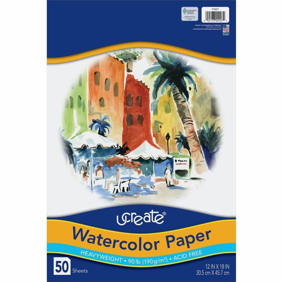 Watercolor Paper 90lb (50/PK) –