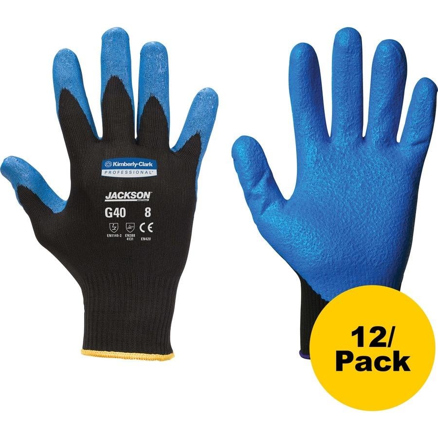 Large Nitrile Coated Work Gloves (10 Pack)