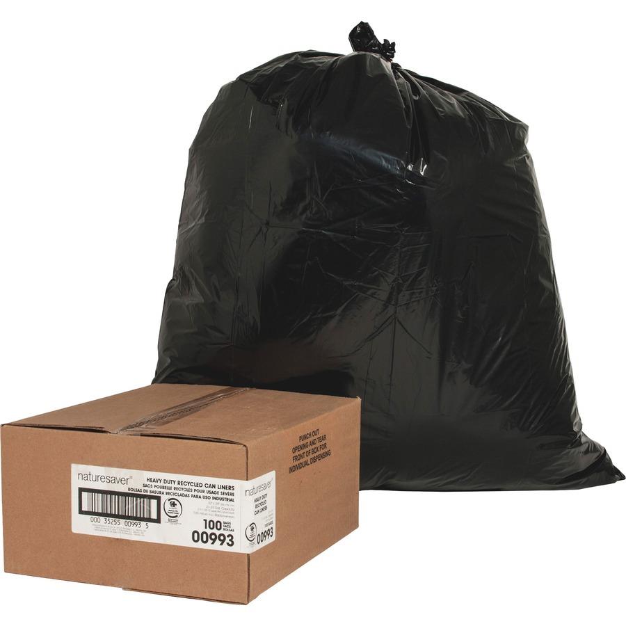 Special Buy Heavy-duty Low-density Trash Bags - Extra Large Size - 60 gal -  38 Width x 58 Length x 1.50 mil (38 Micron) Thickness - Low Density -  Black - 100/Carton - ICC Business Products