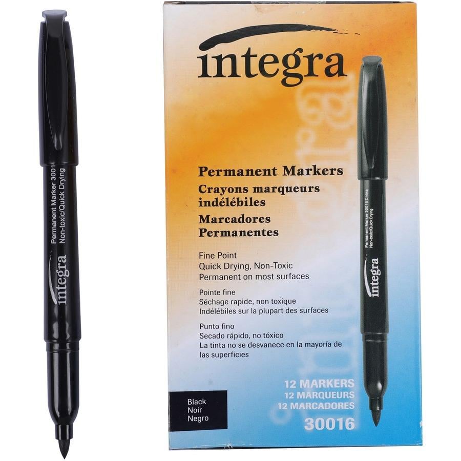 Integra Permanent Fine Point Markers - Fine Marker Point ITA30016, ITA  30016 - Office Supply Hut
