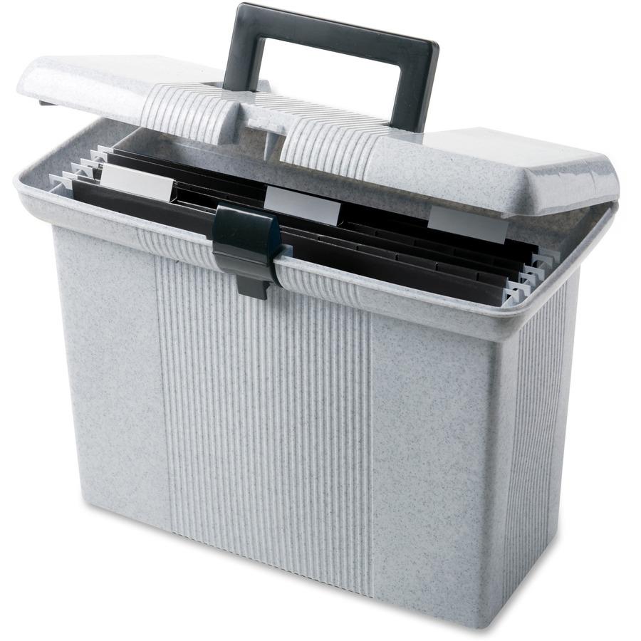 Akro-Mils Attached Lid Containers: 65 lb. Capacity:Boxes:Bins