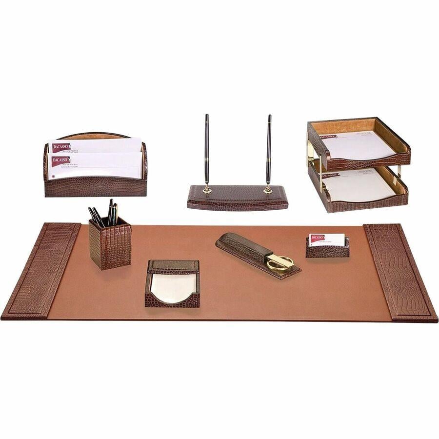 Dacasso leather desk online pad